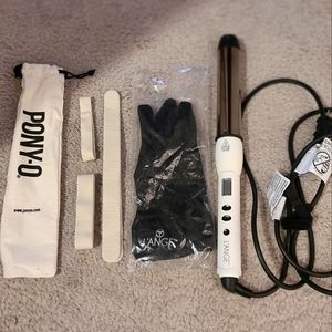 Lánge 32MM White Titanium Lustré curling wand